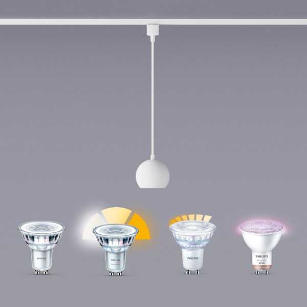 Lámpara Easylink de Techo, Suspendida, Colby GU10, Blanca, Ø100 x 1360 mm PHILIPS