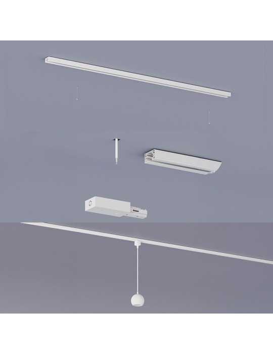 Lámpara Easylink de Techo, Suspendida, Colby GU10, Blanca, Ø100 x 1360 mm PHILIPS