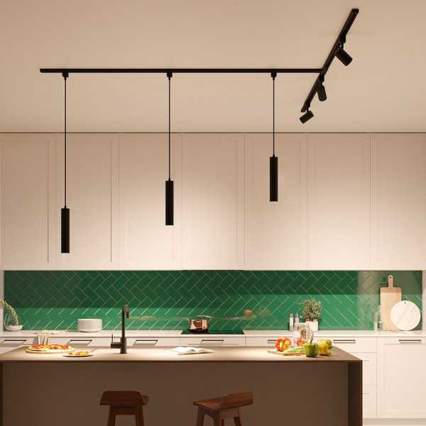 Lámpara de Techo Suspendida Easylink, Paxie GU10, Negra, Ø60 x 1550 mm PHILIPS