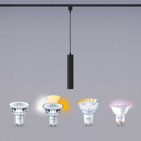 Lámpara de Techo Suspendida Easylink, Paxie GU10, Negra, Ø60 x 1550 mm PHILIPS