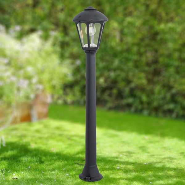 Farol Baliza con Poste Giaffa/Giampy, E27, Negro, Ø210 x 995 mm FUMAGALLI