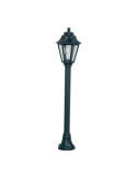 Farol Baliza con Poste Mizar/Anna, Transparente, E27, Negro, Ø220 x 1100 mm FUMAGALLI