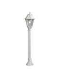 Farol Baliza con Poste Mizar/Anna, Transparente, E27, Blanco, Ø220 x 1100 mm FUMAGALLI