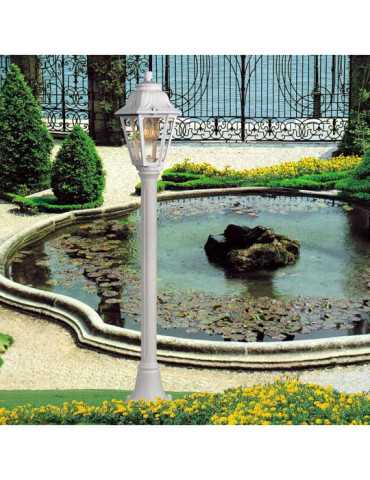 Farol Baliza con Poste Mizar/Anna, Transparente, E27, Blanco, Ø220 x 1100 mm FUMAGALLI 2