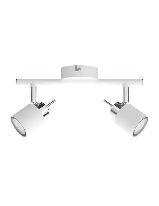 Foco 2 Elementos Meranti GU10 (Bombilla No Incluida) Color Blanco 8 x 15,5 x 27,4 cm PHILIPS