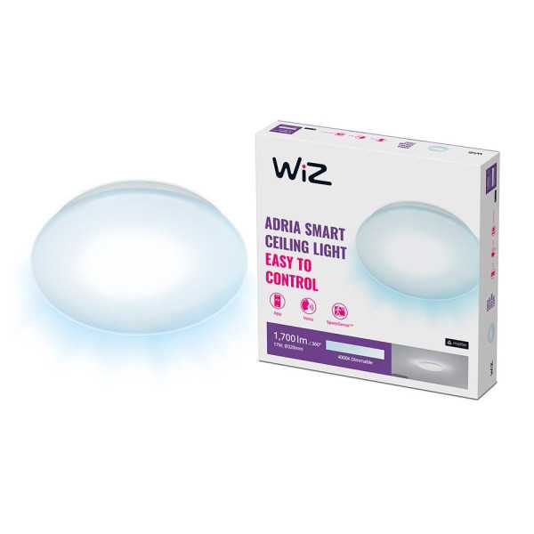 Plafón Inteligente Adria, Wi-Fi, 17 W, Rd 4000 K 1700 lm Ø32 cm WIZ