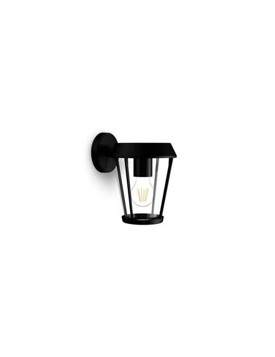 Aplique Exterior Sunera E27 25 w sin Bombilla, Color Negro, Luz Hacia Abajo PHILIPS