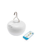 Bombilla Portátil Recargable Cherry, Color Blanco, Luz Cálida, Uso Exterior, Ø11 x 9 cm NEW GARDEN