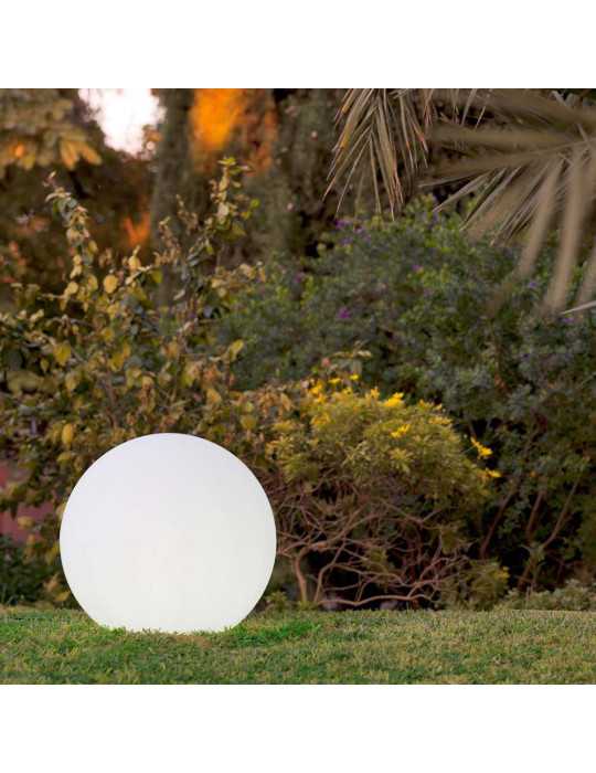 Lámpara Redonda Flotante Buly 40, Solar y Batería Recargable, RGB, Ø40 x 35 cm NEW GARDEN