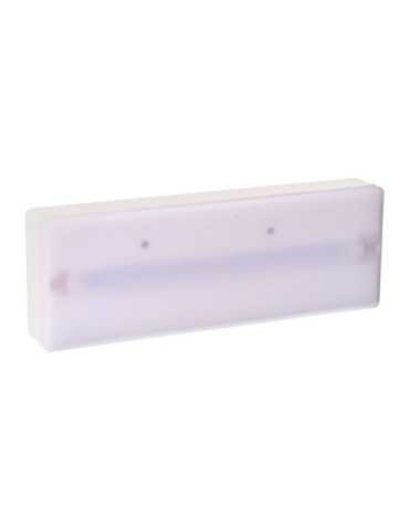 Luz Emergencia S10 400 lm 1 h IP-44 Np 10-400, 255 x 37 x 89 mm AERLUX ILUMINACION