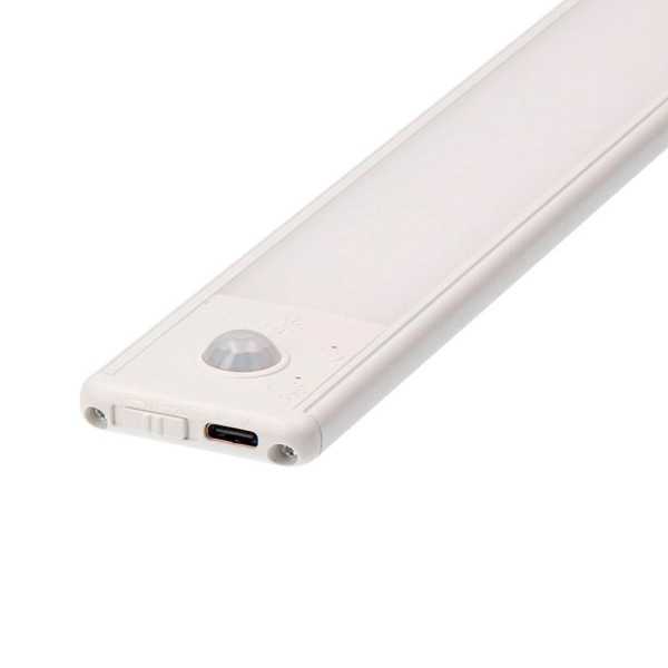 Regleta LED Regulable y Recargable con Sensor, Magnética, 2,5 W, 3CCT, 2200 mAh, 14 x 40 x 606 mm EDM