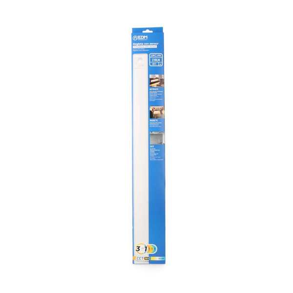 Regleta LED Regulable y Recargable con Sensor, Magnética, 2,5 W, 3CCT, 2200 mAh, 14 x 40 x 606 mm EDM