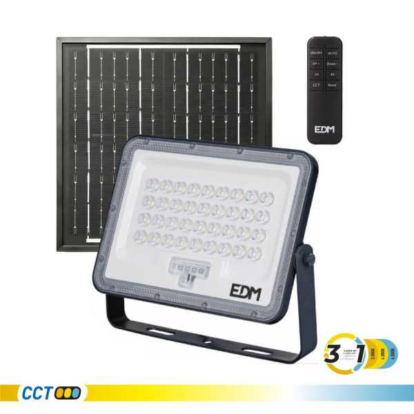 Foco Proyector LED Solar 3CCT 50 W 800 lm EDM