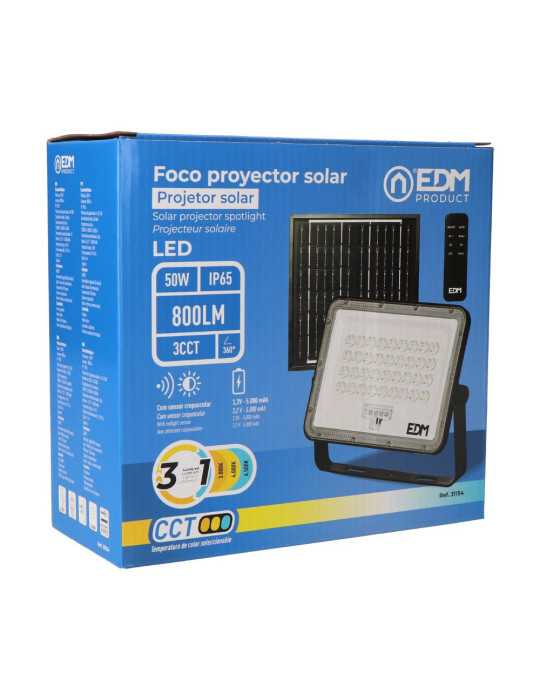 Foco Proyector LED Solar 3CCT 50 W 800 lm EDM