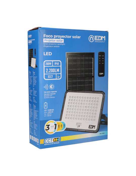Foco Proyector LED Solar 3CCT 200 W 2200 lm EDM