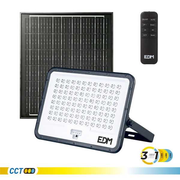 Foco Proyector LED Solar 3CCT 300 W 3200 lm EDM