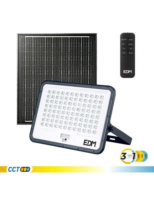 Foco Proyector LED Solar 3CCT 300 W 3200 lm EDM