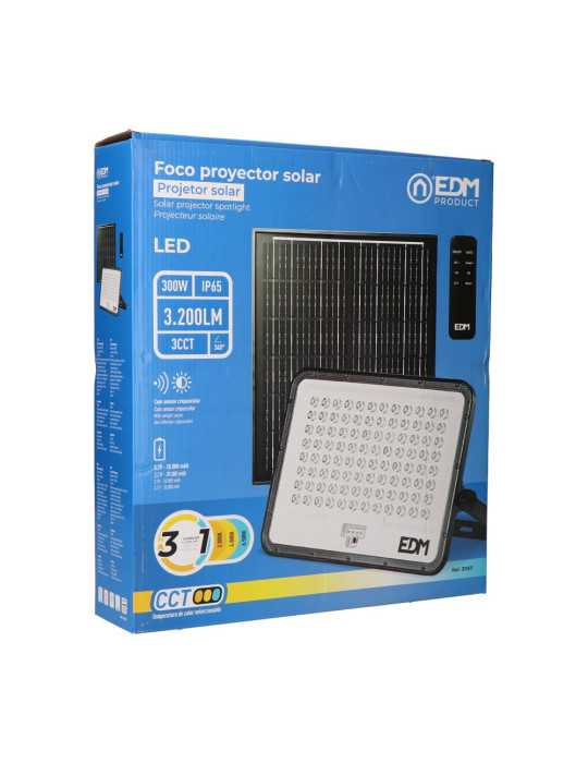 Foco Proyector LED Solar 3CCT 300 W 3200 lm EDM