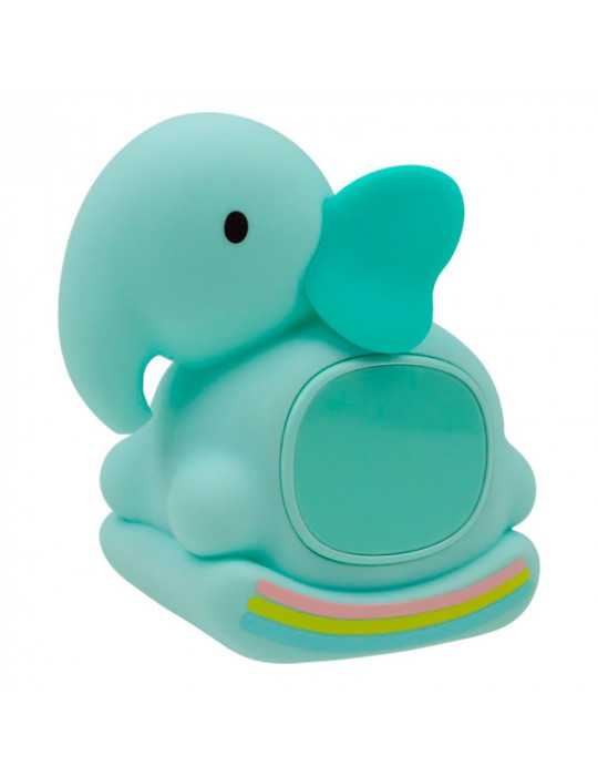 Lámpara Nocturna LED RGB Recargable con Despertador Modelo Elefante Mecedora MARY´S