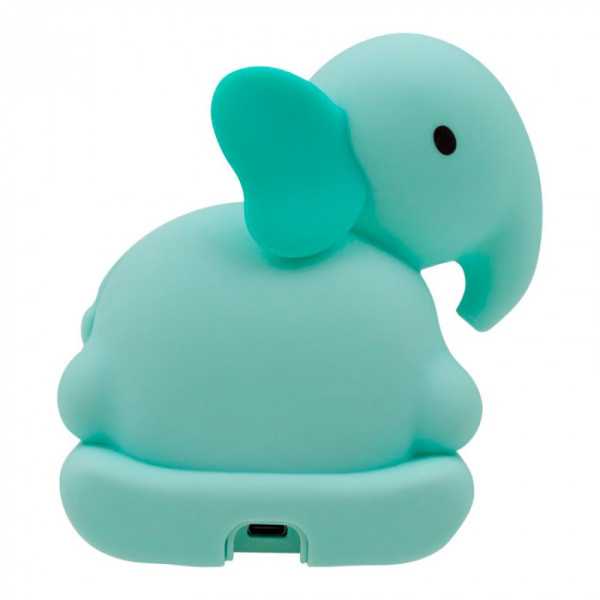 Lámpara Nocturna LED RGB Recargable con Despertador Modelo Elefante Mecedora MARY´S