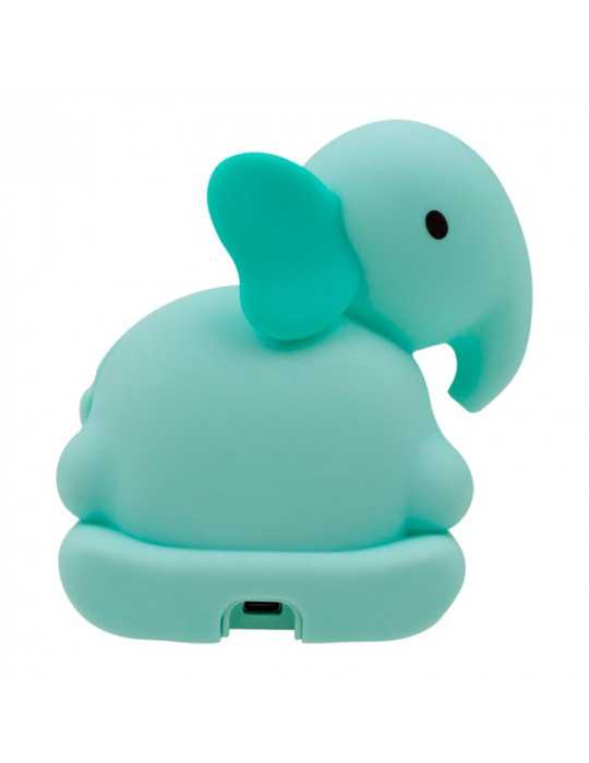 Lámpara Nocturna LED RGB Recargable con Despertador Modelo Elefante Mecedora MARY´S