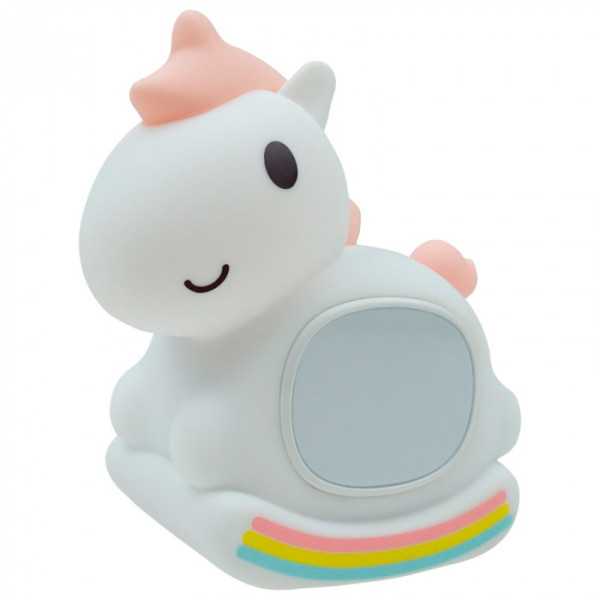 Lámpara Nocturna LED RGB Recargable con Despertador Modelo Unicornio Mecedora MARY´S