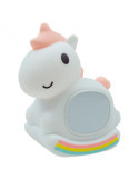 Lámpara Nocturna LED RGB Recargable con Despertador Modelo Unicornio Mecedora MARY´S