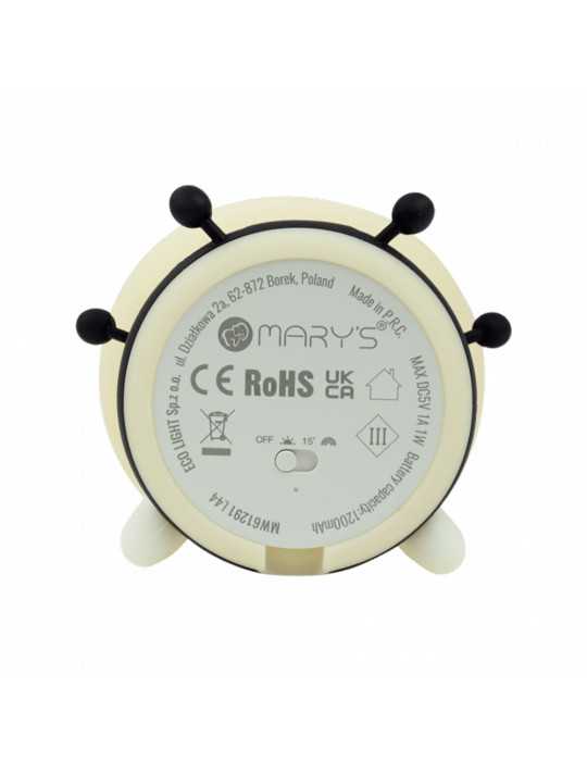 Lámpara Nocturna LED RGB Recargable Modelo Abeja MARY´S