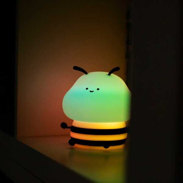 Lámpara Nocturna LED RGB Recargable Modelo Abeja MARY´S