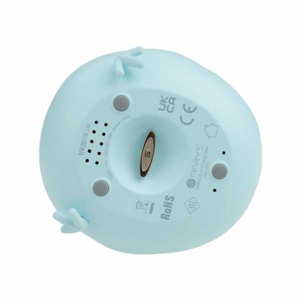 Lámpara Nocturna LED RGB Recargable con Caja de Música de Cuerda Modelo Carrusel Azul MARY´S