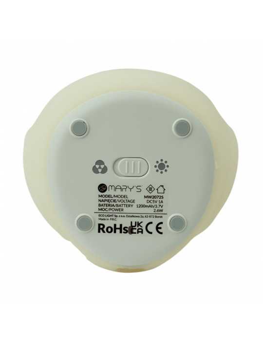 Lámpara Nocturna LED RGB Recargable Modelo Búho MARY´S