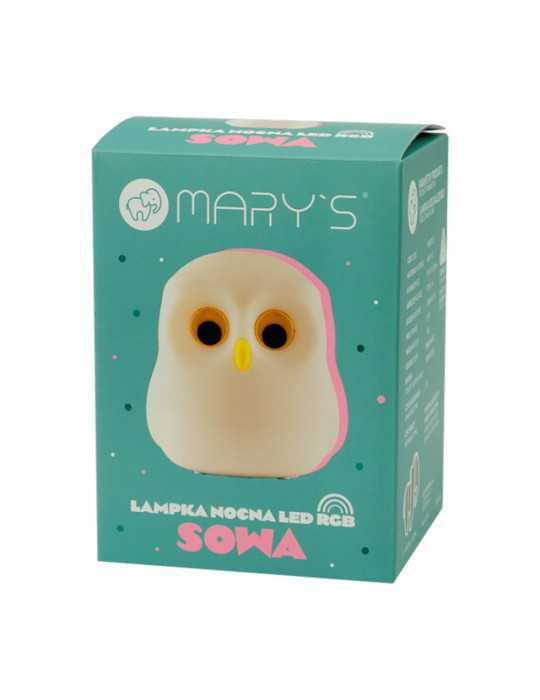 Lámpara Nocturna LED RGB Recargable Modelo Búho MARY´S
