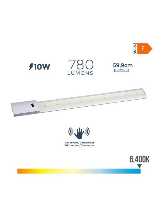Regleta LED con Sensor 10 W 780 lm 6500 K Luz Fria 59,9 x 5,5 cm EDM