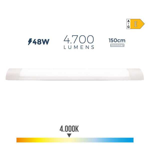 Regleta LED 48 W 4000 K Luz Dia 4700 lm 150 x 3,1 x 12 cm EDM