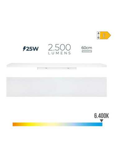 Regleta LED 25 W 6400 K Luz Fría 2500 lm 60 x 4,5 x 12 cm EDM