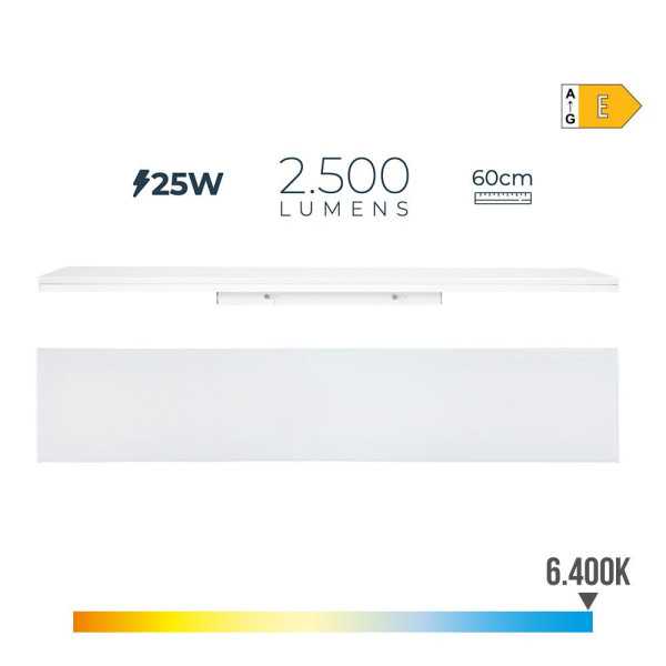 Regleta LED 25 W 6400 K Luz Fría 2500 lm 60 x 4,5 x 12 cm EDM