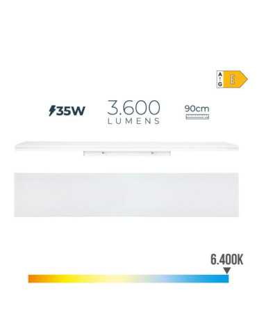 Regleta LED 35 W 6400 K Luz Fría 3600 lm 12 x 90 x 4,5 cm EDM