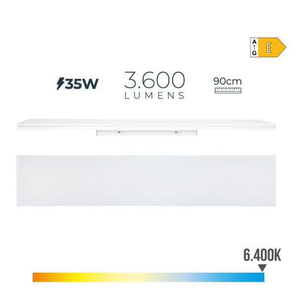 Regleta LED 35 W 6400 K Luz Fría 3600 lm 12 x 90 x 4,5 cm EDM