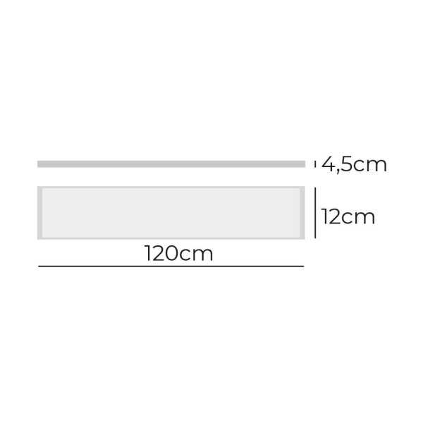 Regleta LED 48 W 4000 K Luz Día 4800 lm 12 x 120 x 4,5 cm EDM