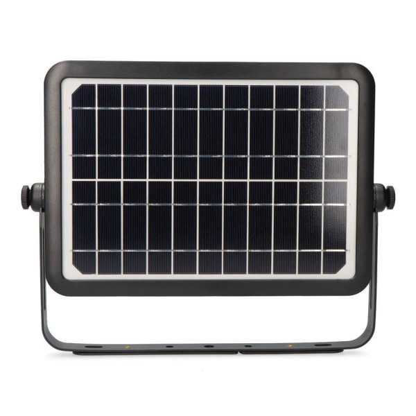 Aplique Solar 10W 1150lm Recargable. Sensor Presencia (2-8m) Color Negro 27,5x19,6cm EDM