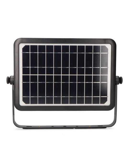 Aplique Solar 10W 1150lm Recargable. Sensor Presencia (2-8m) Color Negro 27,5x19,6cm EDM
