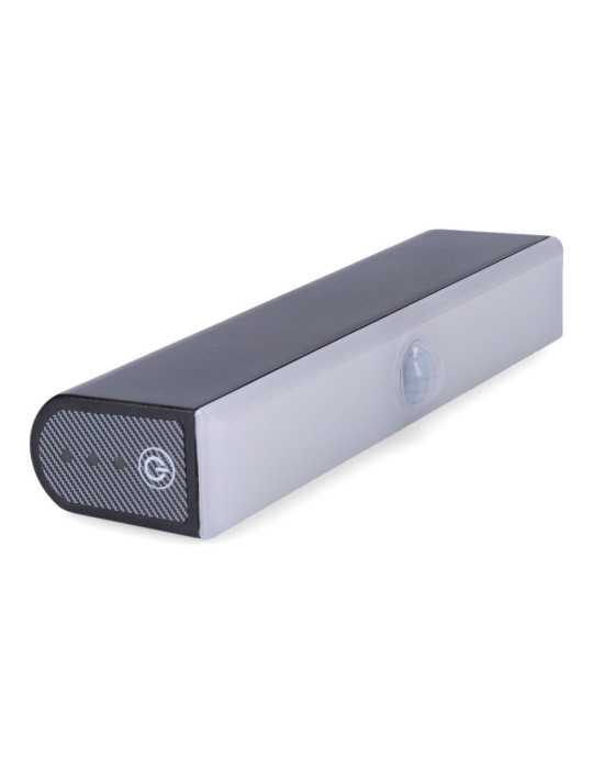 Aplique Solar LED 6W 720lm 6.500K con Sensor Crepuscular y Movimiento. Punto de Luz Extraíble. Color Negro EDM
