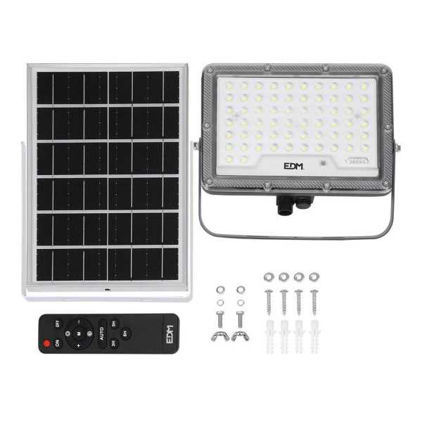 Foco Proyector Solar Slim 400 W 3500 lm 6500 K Luz Fría EDM