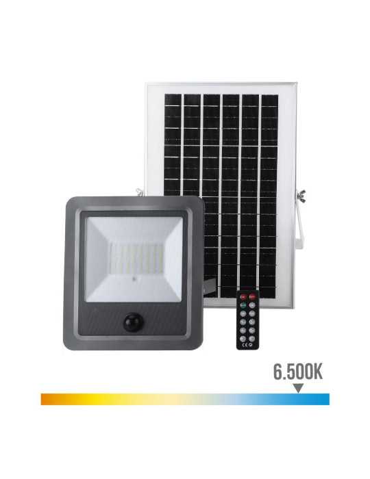 Foco Proyector Solar con Sensor 100 W 1200 lm 6500 K Luz Fría EDM