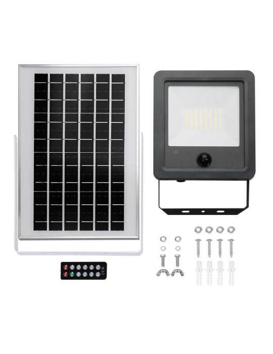 Foco Proyector Solar con Sensor 100 W 1200 lm 6500 K Luz Fría EDM