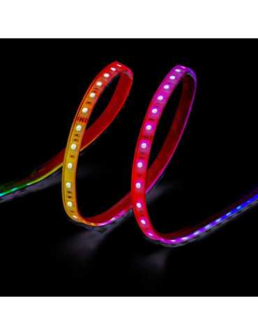 Tira LED Adhesiva 4,5 W/m 20 lm/W 24 V DC IP65, 5 m x 12 mm, RGB, Multicolor, WIFI Tuya App EDM