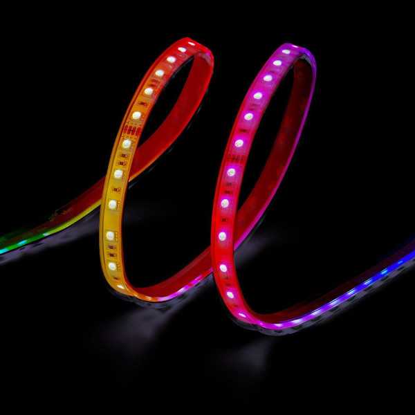 Tira LED Adhesiva 4,5 W/m 20 lm/W 24 V DC IP65, 5 m x 12 mm, RGB, Multicolor, WIFI Tuya App EDM