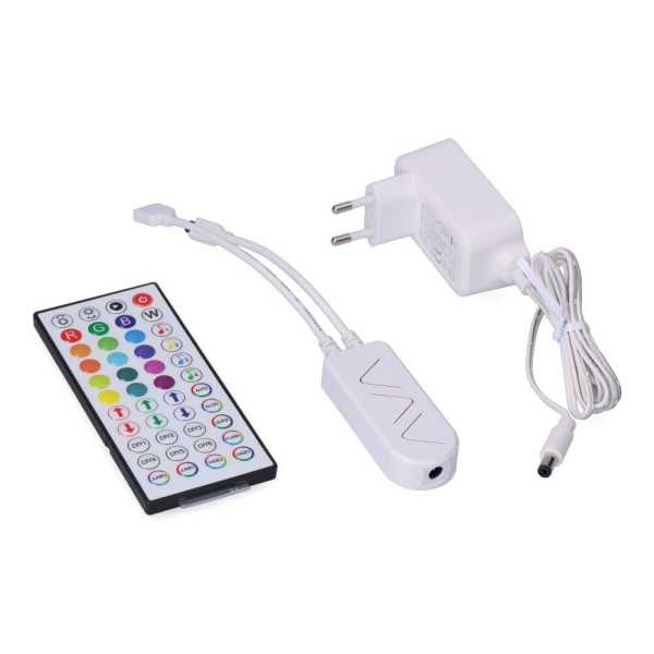 Tira LED Adhesiva 4,5 W/m 20 lm/W 24 V DC IP65, 5 m x 12 mm, RGB, Multicolor, WIFI Tuya App EDM