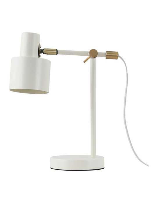 Lámpara de Mesa Serantes, 1xE27, Color Blanco Roto, 300 x 140 x 351 mm FBRIGHT