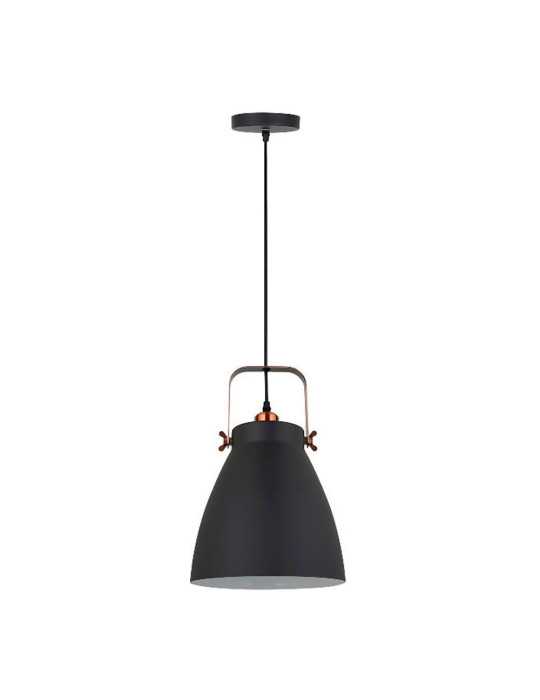 Lámpara de Techo, Colgante, E27, Negro + Cobre, Ø270 x 1200 mm FBRIGHT